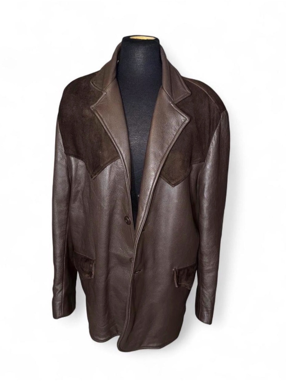 Men's Dark Brown Genuine Deerskin Jacket